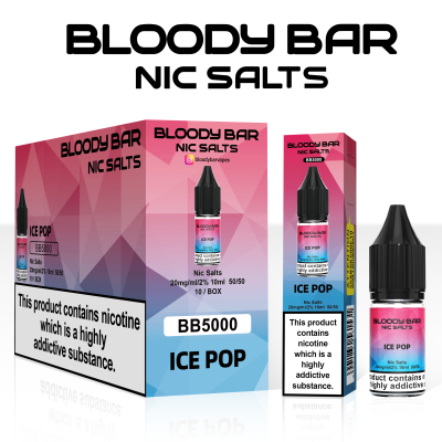Bloody Bar Nic Salts 20mg 10ml BB5000 - Ice Pop